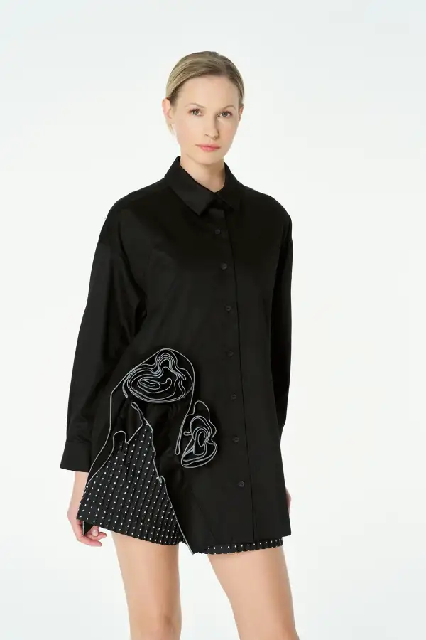 Mimoza Gömlek - Siyah - 3