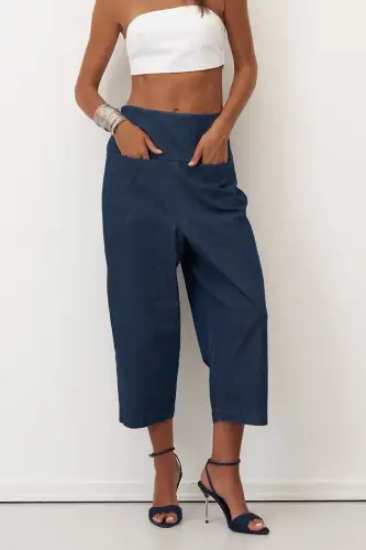 Moni Pantolon - İndigo - 1