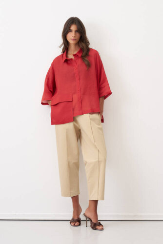 Monopetra Cepli Gömlek - Kırmızı - BIZE (1)