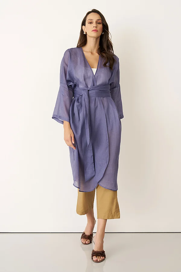 Monopetra Kimono - Indigo - 2