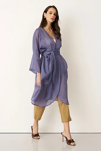 Monopetra Kimono - Indigo - 3