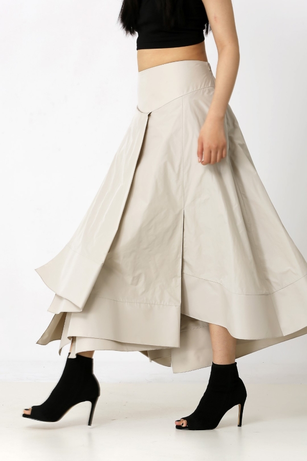 Multi-Piece Skirt - Beige - 3