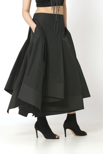 Multi-Piece Skirt - Black - 3
