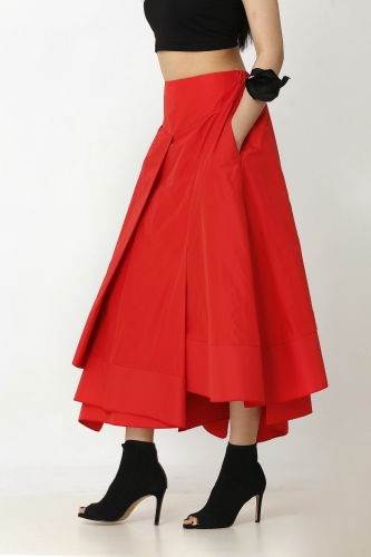 Multi-Piece Skirt - Red - 4