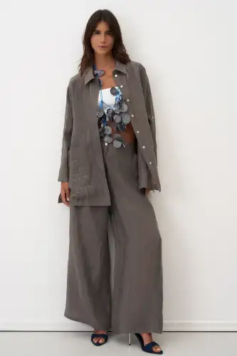 Mykonos Gömlek - Gri - 1