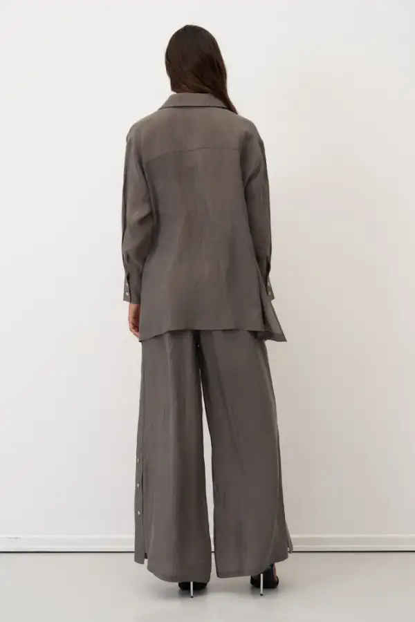 Mykonos Gömlek - Gri - 4