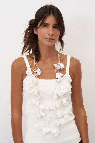 Mykonos Kolye - Beyaz 