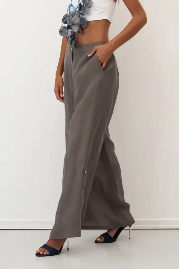 Mykonos Uzun Pantolon - Gri - 3