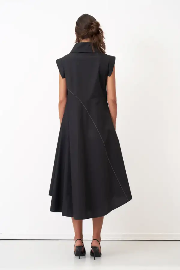 Neraki Elbise - Siyah - 5