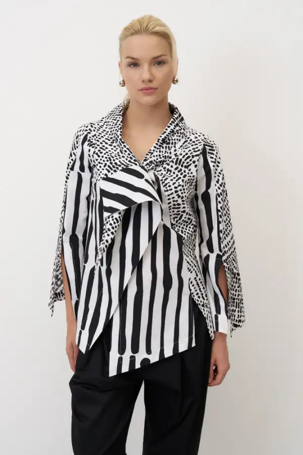 Neraki Gömlek - Noktalı Desenli - 2