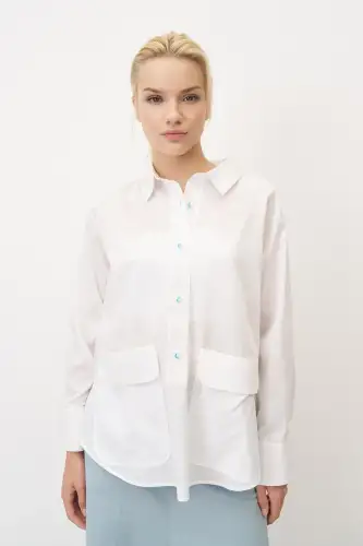 Nisaki Gömlek - Beyaz - 1