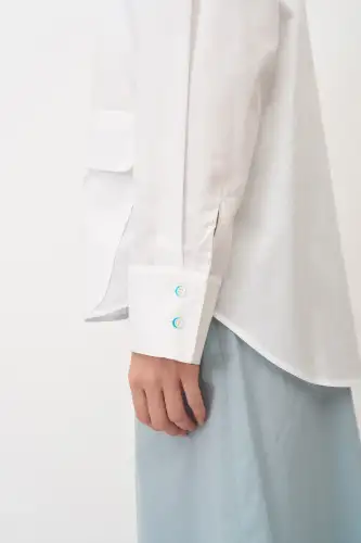 Nisaki Gömlek - Beyaz - 3