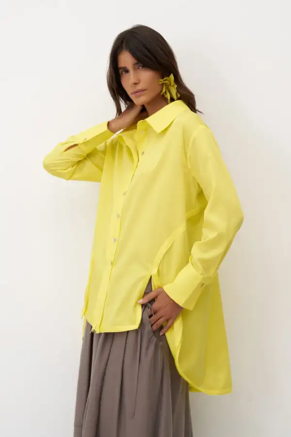 Nisida Gömlek - Sarı - 2