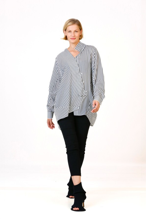 Oversize Striped Shirt - 3