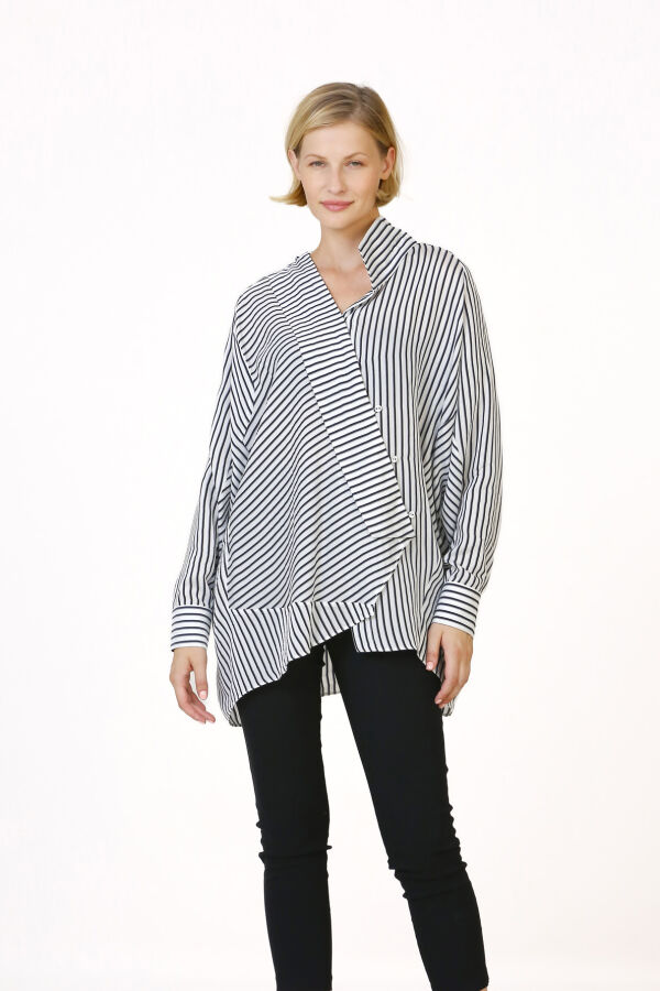 Oversize Striped Shirt - 2