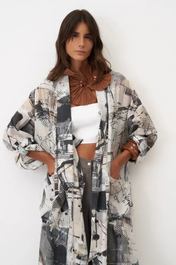 Paros Kap - Desenli - 5