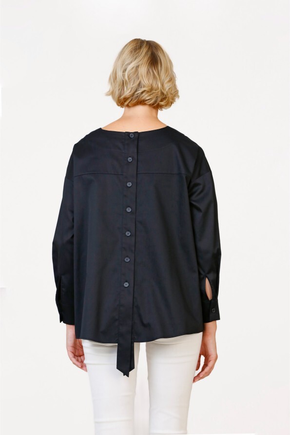 Patched Shirt - Black - 7