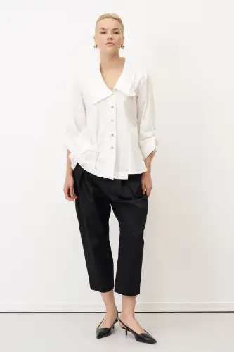 Pelovra Gömlek - Beyaz - 4