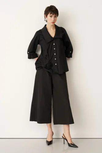 Pelovra Gömlek - Siyah - 1