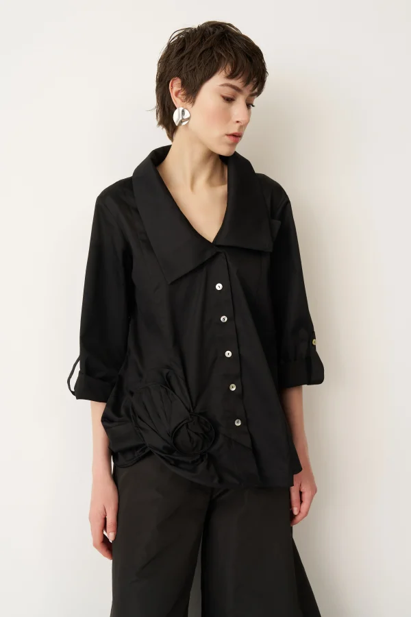 Pelovra Gömlek - Siyah - 3