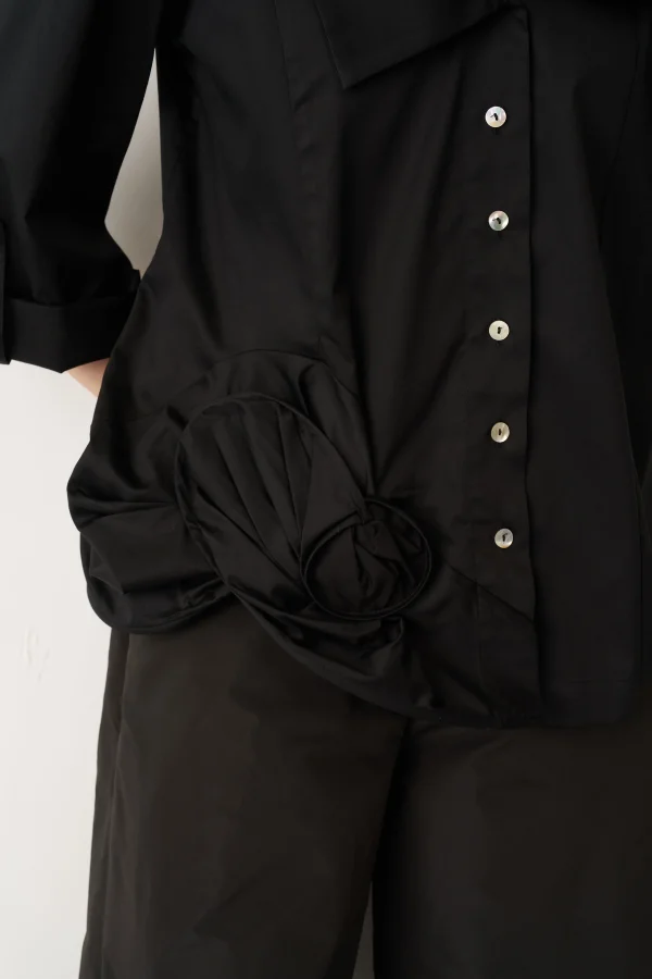 Pelovra Gömlek - Siyah - 4