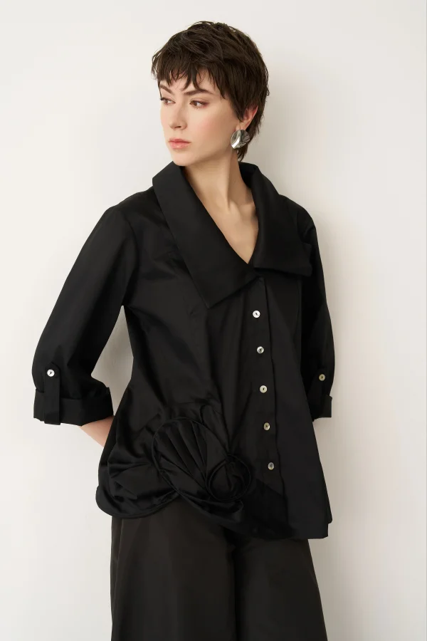 Pelovra Gömlek - Siyah - 5