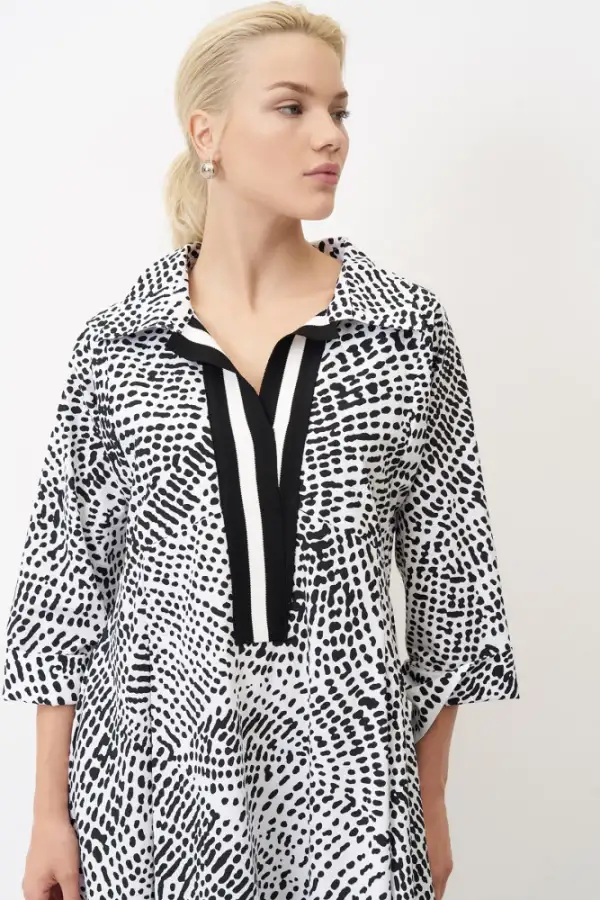 Plati Elbise - Desenli - 3