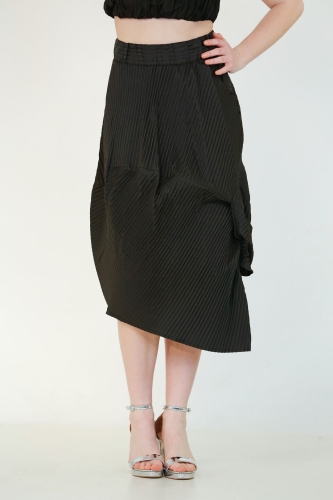 Pleated Skirt - Black 