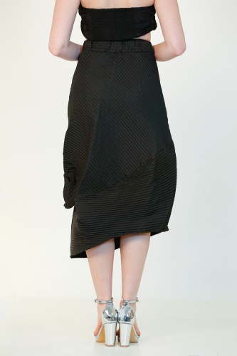 Pleated Skirt - Black - 3