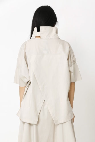 Poncho Shirt - Beige - 6