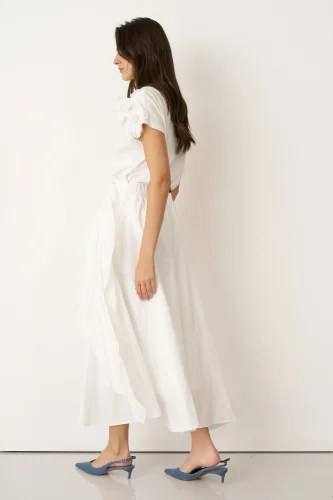 Prasonisi Etek - Beyaz - 4