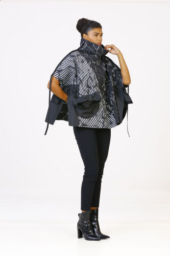 Printed Poncho Blouse - 3