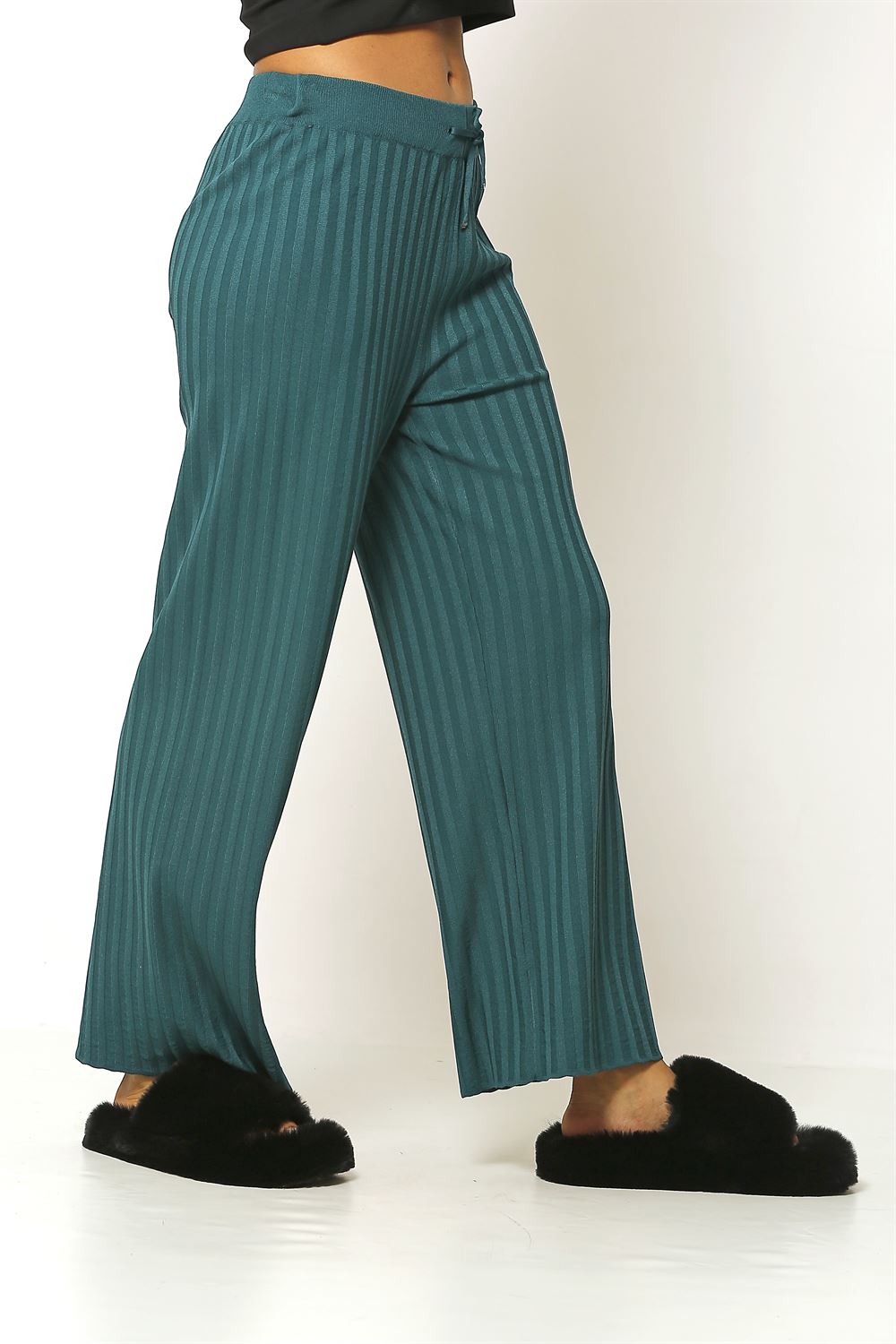Rayon Kumaşlı Pantolon - Yeşil