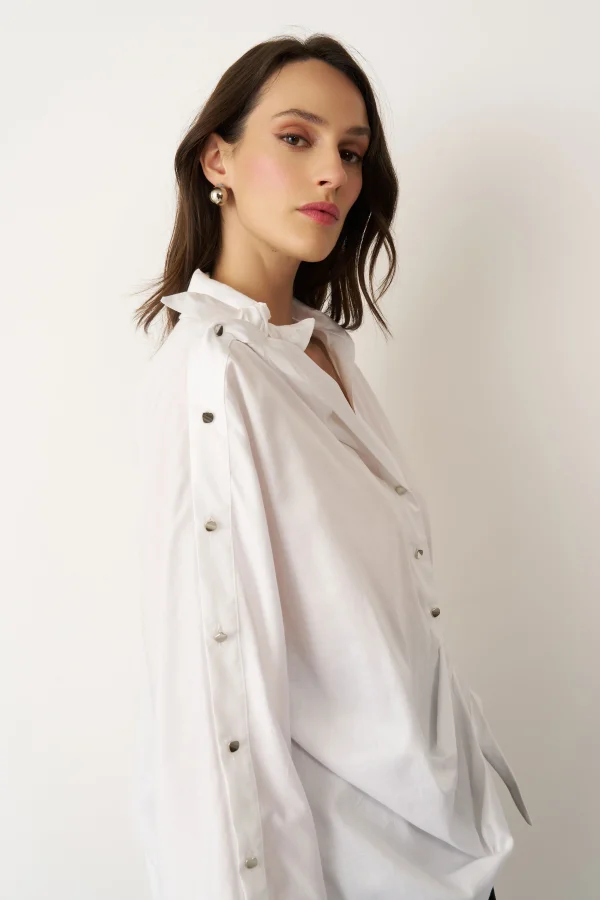 Psara Gömlek - Beyaz - 6