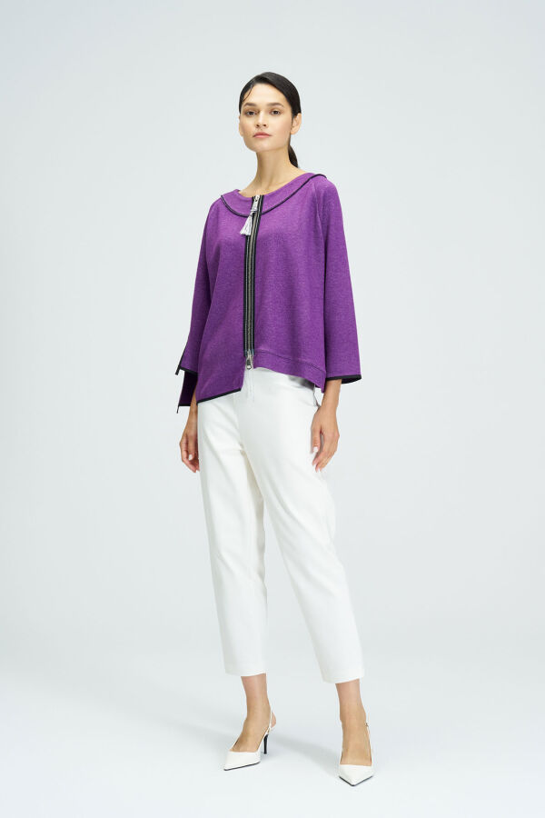 Purple Cardigan - 1