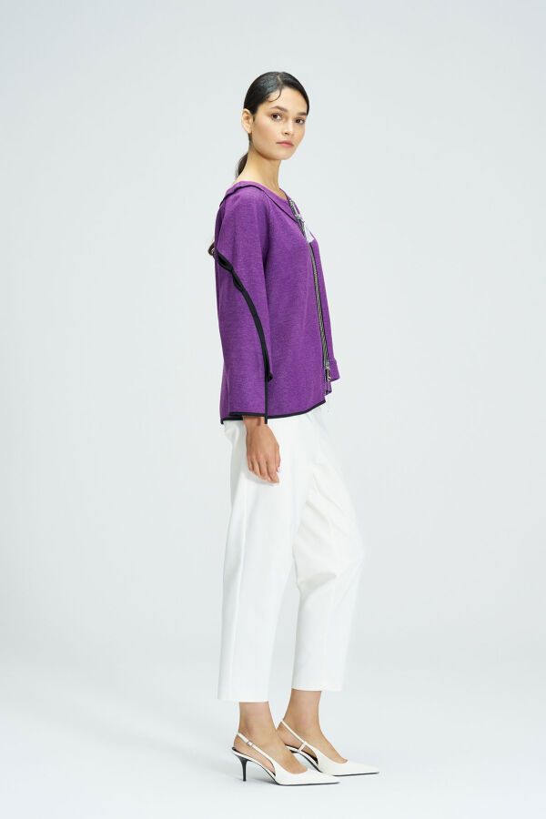 Purple Cardigan - 3