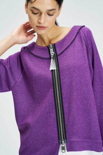 Purple Cardigan - 6