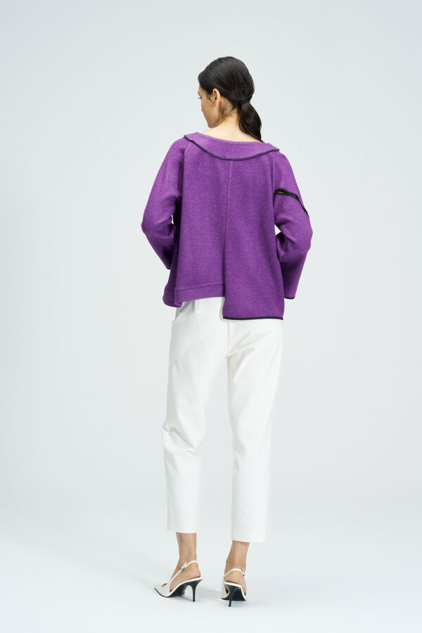 Purple Cardigan - 7