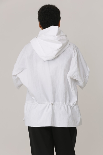 معطف مطر - أبيض - 5