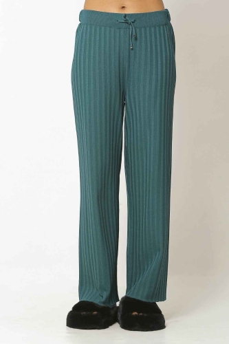Rayon Fabric Pants - Green - 1