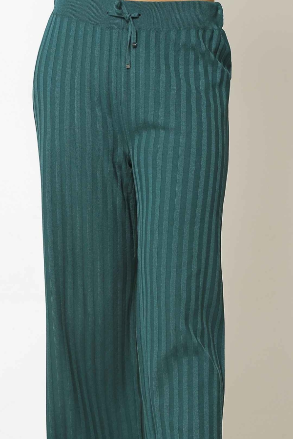 Rayon Fabric Pants - Green - 4