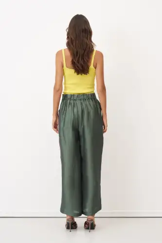 Rhodes Düz Pantolon - Yeşil - 4