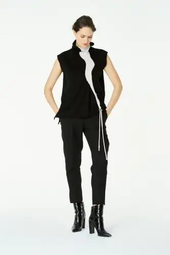 Rigel Kolsuz Bluz - Siyah - 1