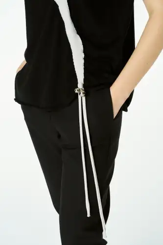 Rigel Kolsuz Bluz - Siyah - 6