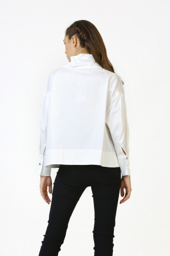 Rose Collar Shirt - White - 6