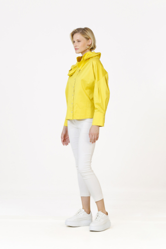 Rose Collar Shirt - Yellow - 2