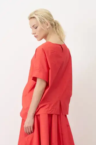 Roumeli Bluz - Kırmızı - 4