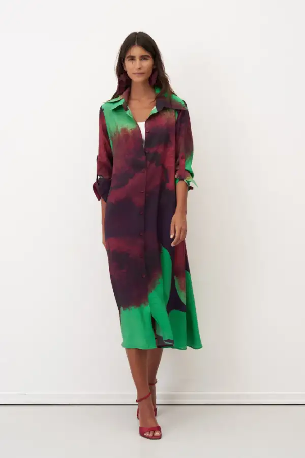 Santorini Elbise - Desenli - 2