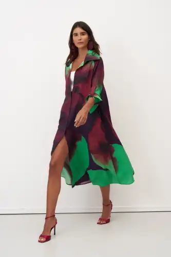 Santorini Elbise - Desenli - 1