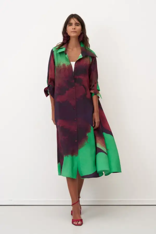 Santorini Elbise - Desenli - 3